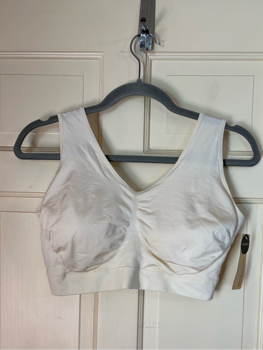 Truekind Women's Daily Comfort Wirefree Shaper Bra Ivory 3XL NWT